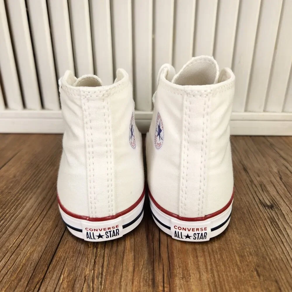 Converse Chuck Taylor All Star Hi Infant Size 9 Optical White Canvas Shoes 7J25